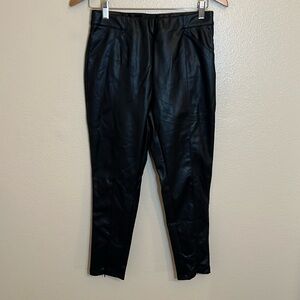 In The Style Black Faux Leather Pants